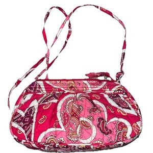 Vera Bradley Pink Paisley Quilted Crossbody Bag
